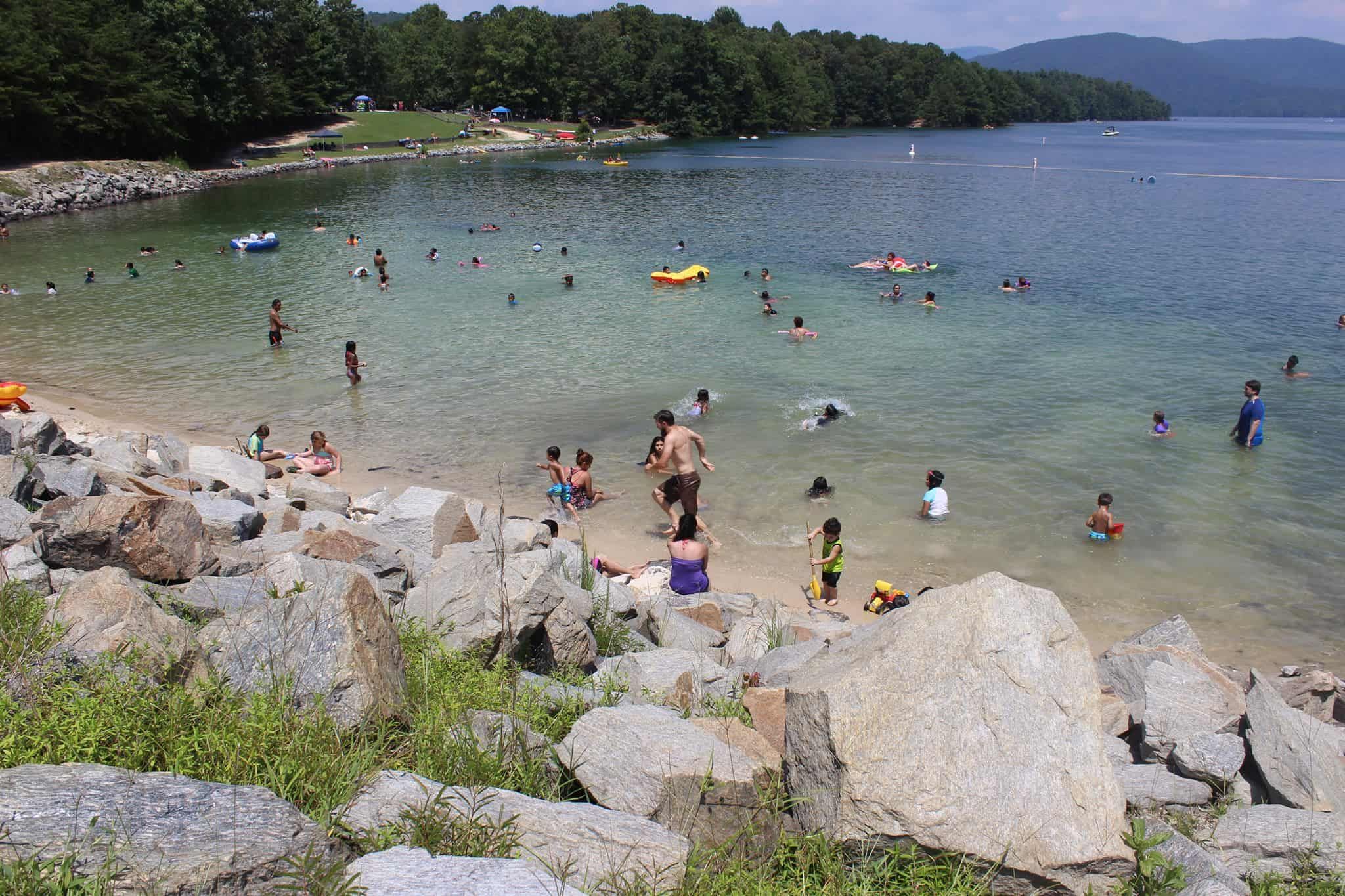 Devils Fork State Park Beach